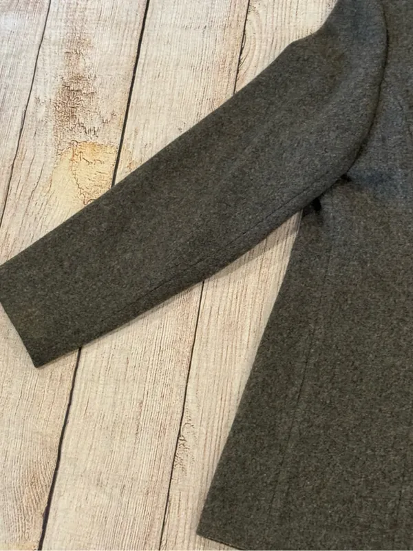 Bromleigh The Classic Peacoat Dark Gray 100% Pure Wool Double Breasted Jacket S - Image 14