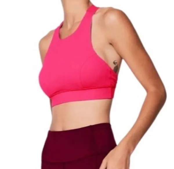 Lululemon Fast & Free Bra (Nulux) Razzle Size 6 Sports Bra - Image 12