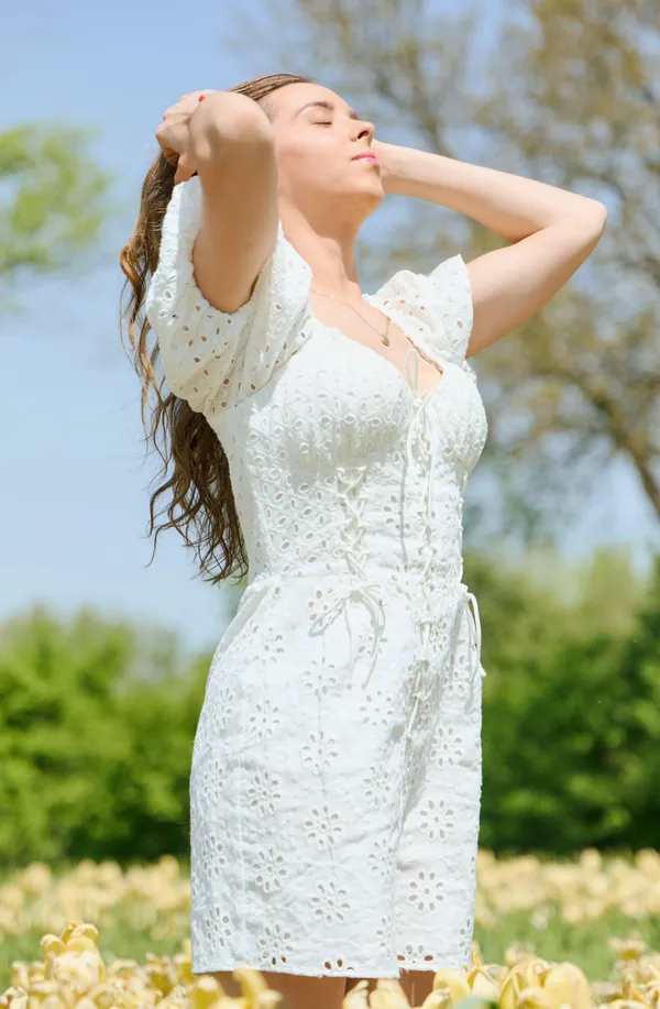 Sabo Skirt White Dress - Image 3
