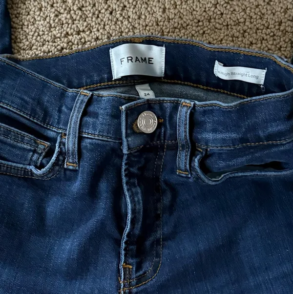 Frame Women’s Denim Le High Straight Long Jeans 24 - Image 3
