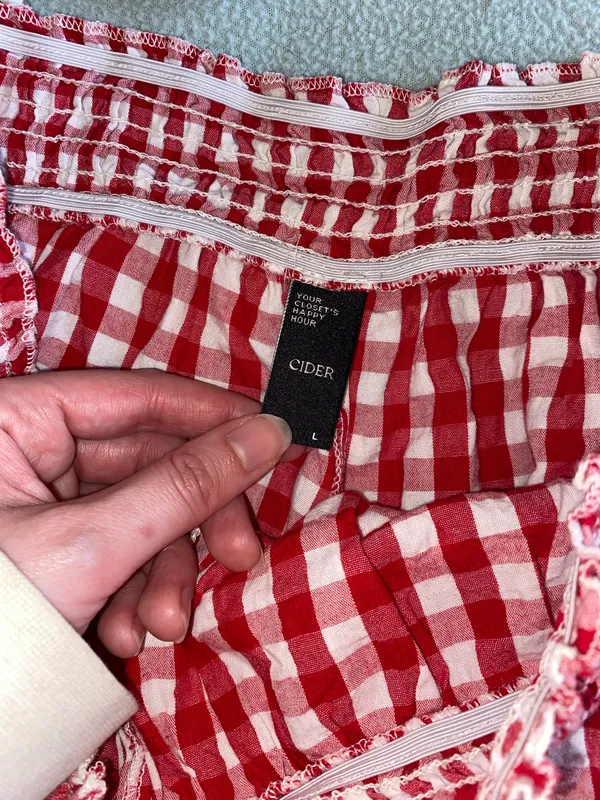 Cider Gingham Bloomer Shorts Blue  - Image 4
