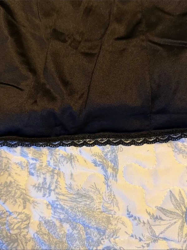 Vintage Vanity Fair Black Nylon Camisole Top Lace Trim Style 17-760 Size 40 / L - Image 2
