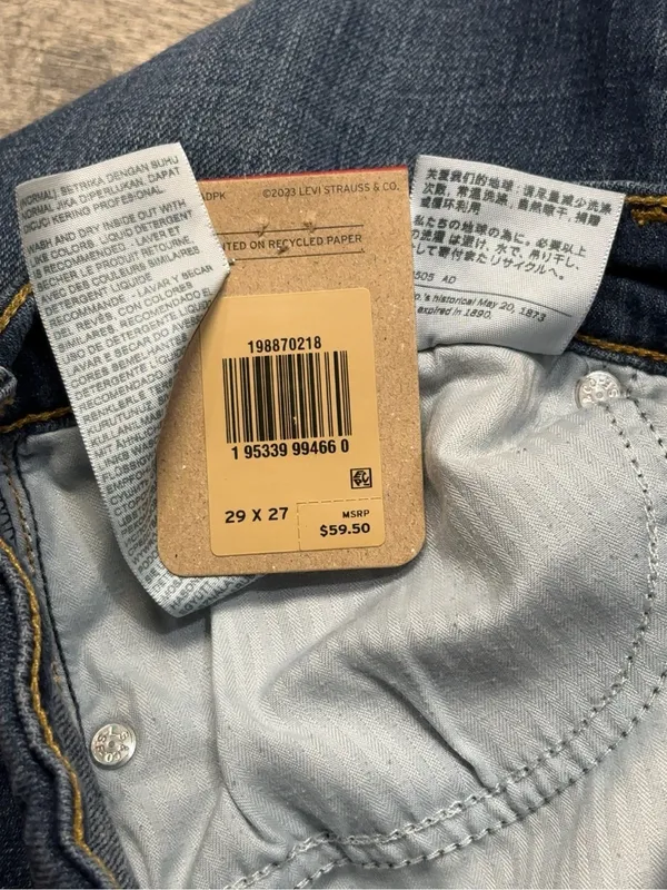 Levi’s Boyfriend Jeans Women’s Size 30 Mid Rise Stellar Stretch Tapered Leg NWT - Image 10