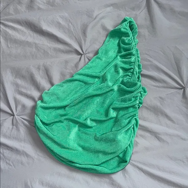 Beginning Boutique Vibrant Green One-Shoulder Top - Image 2