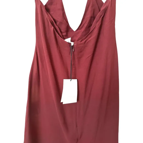 SUMMER AWAY Astoria Floral Halter Midi Dress Maroon X-Large NEW NWT - Image 5