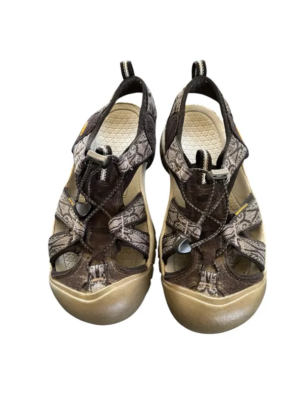 KEEN Women's Venice H2 Sandal Size 7.5 Gray Black Snakeskin Print Waterproof - Image 5