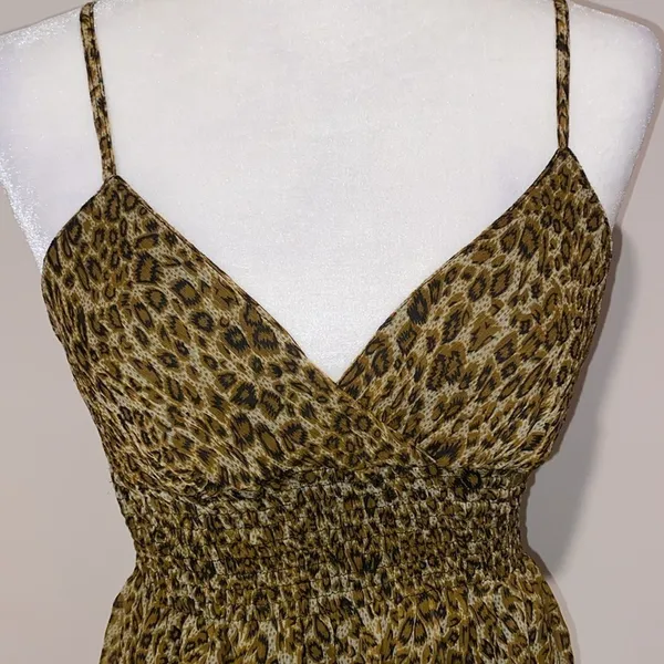 90’s vintage cheetah print maxi dress - Image 7