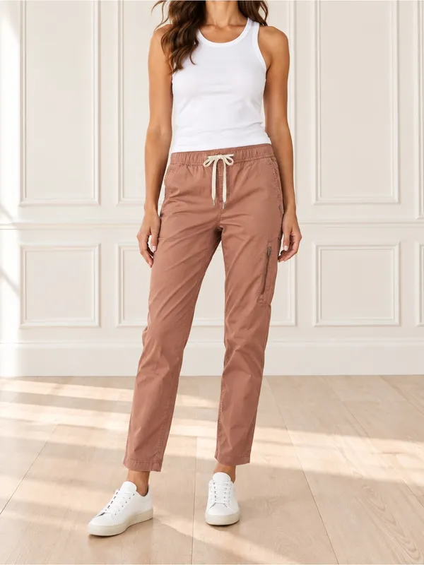 Vuori Ripstop Jogger Pants Women’s XS Stoneware Clay Organic Cotton Cargo VW401 - Image 8