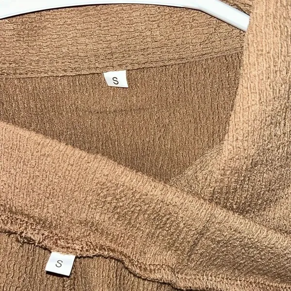 Women’s Beige Stretchy Pants Set(Size Small) Tan - Image 7