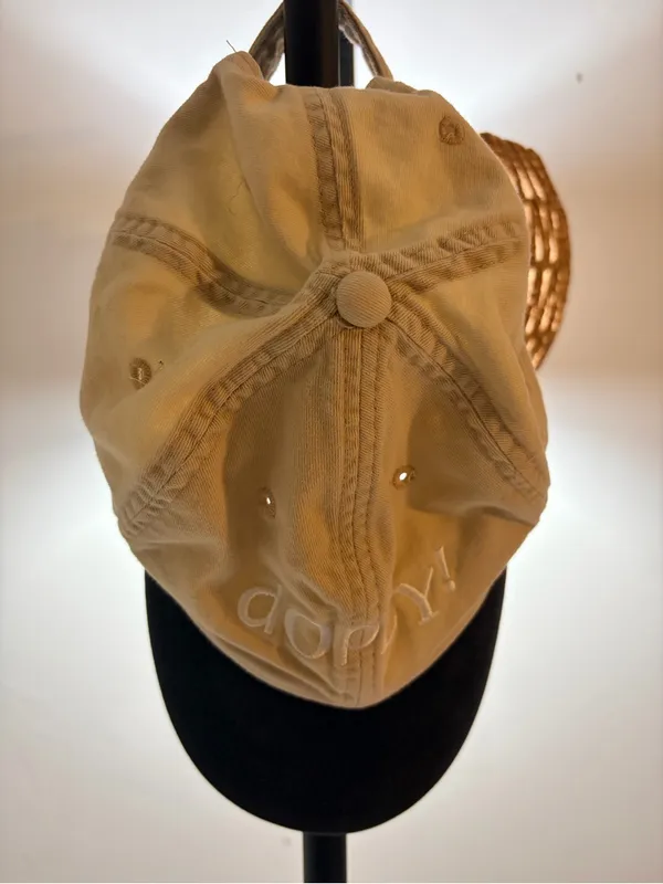 Disney Dopey Beige Cap with Black Brim and Embroidered Detail - Image 2