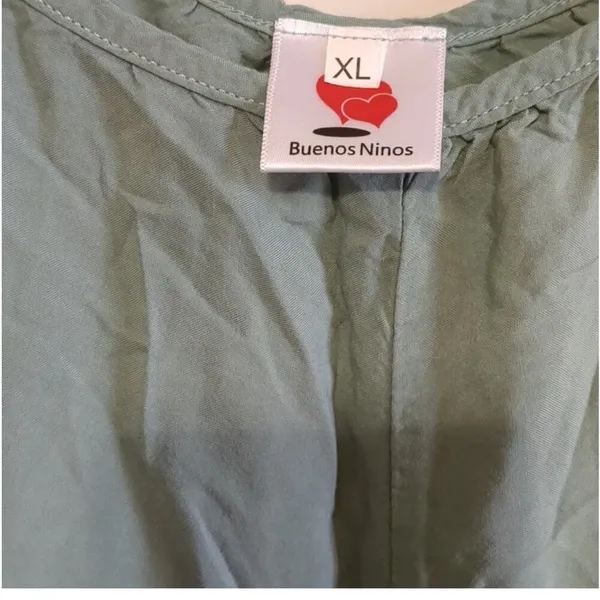 Sage Green Lightweight Wide Leg Jumper. Size XL. - Image 3