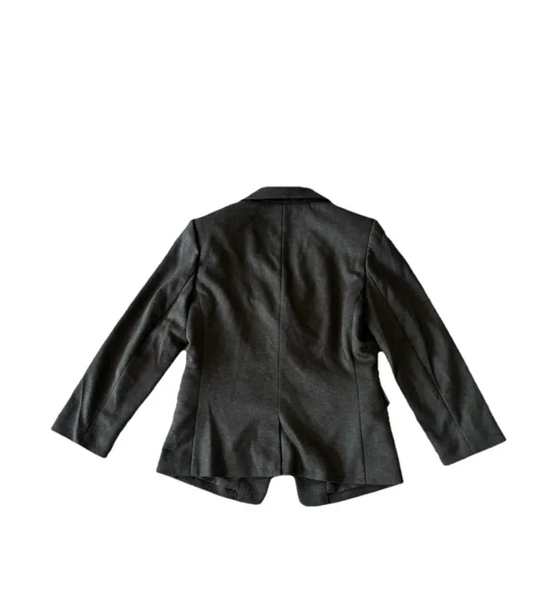 The Limited Women's Gray Notch Lapel Single-Breasted Two-Button Blazer Jacket - Image 3