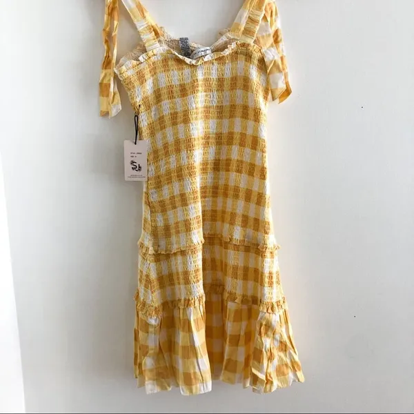 Sincerely Jules Dress Gingham Dress with Scrunchie - Image 7