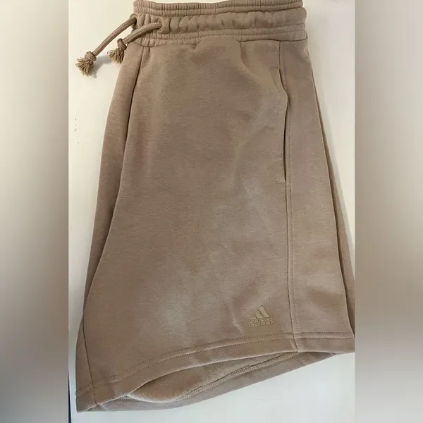 NWT Adidas Cotton Shorts - Tan- Lg - Image 3
