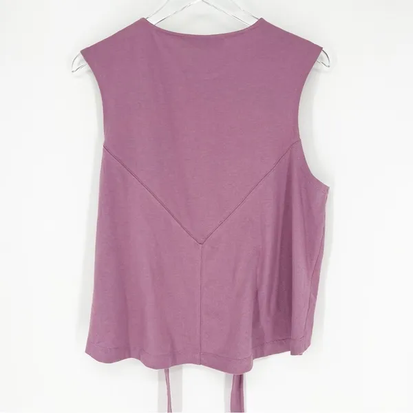 Free People Beach Crop Tank Top‎ Women's Size XS Purple Boho Chic - Image 3