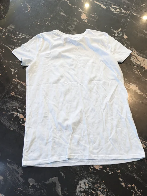 Victoria's Secret PINK White Short Sleeve T-shirt Size Small - Image 3
