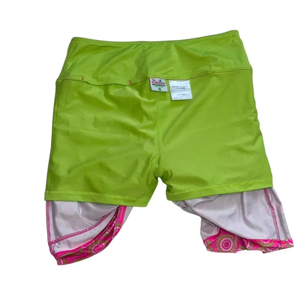 Birdies &‎ Bows Women's Skort Size S Small Pink Lime White Floral Print - Image 6