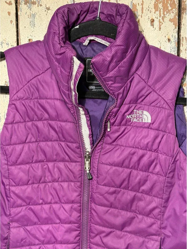 The North Face purple puffer vest, women’s size XS - Image 3