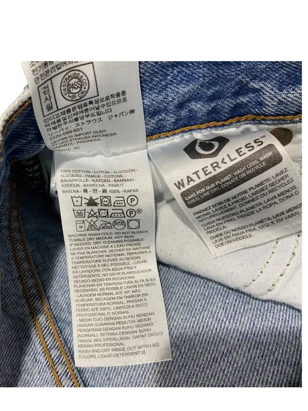Levi’s Premium Denim Wedgie Jeans Blue Size 26 Straight Leg Minimalist Preppy - Image 6