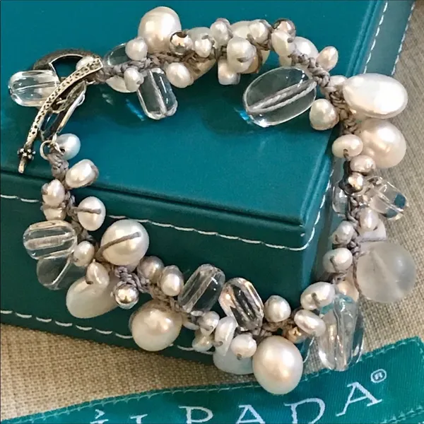 Silpada Effervescence Bracelet Pearl Quartz - Image 3