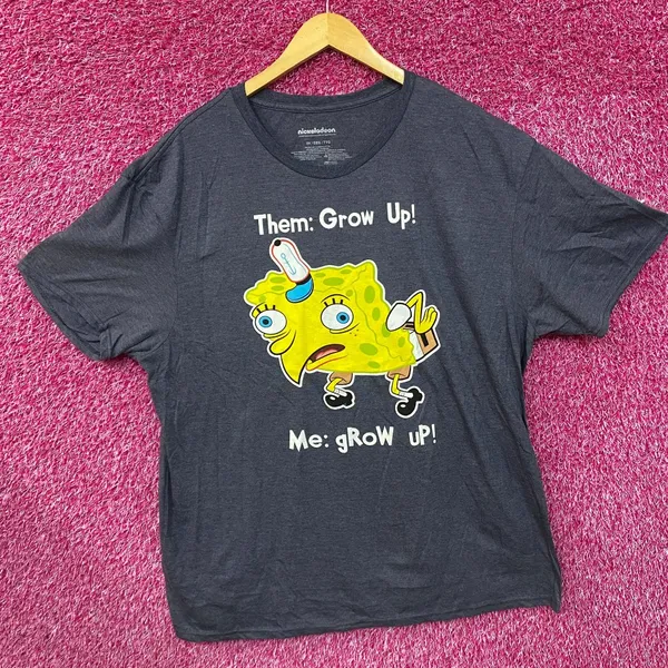 Nickelodeon Spongebob Squarepants Grow Up T-Shirt 2XL - Image 4