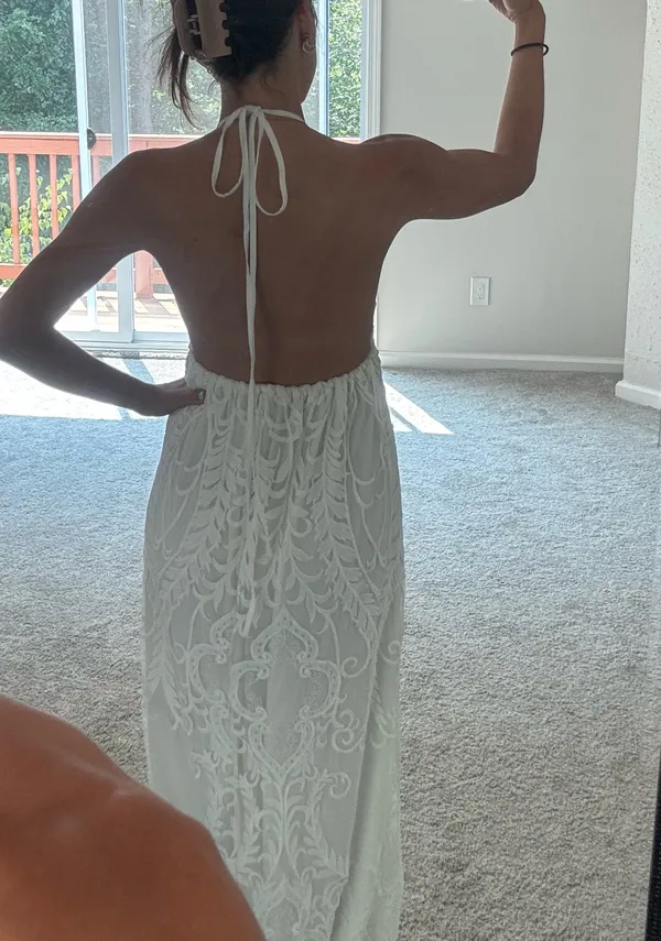 Hello Molly White Maxi Dress - Image 5