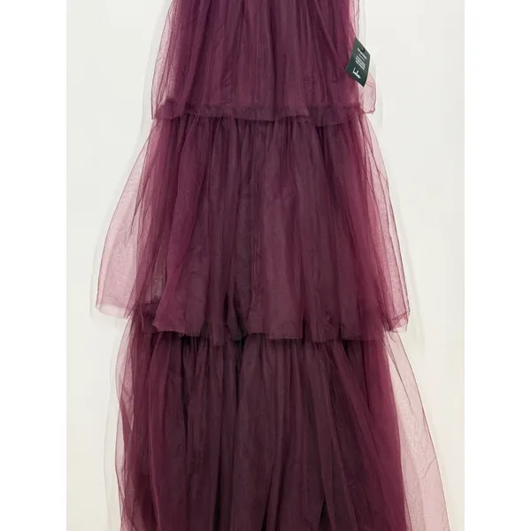 Lulus Unforgettable Poise Maxi Dress Women's XS Plum Purple Tulle Tiered NWT - Image 9