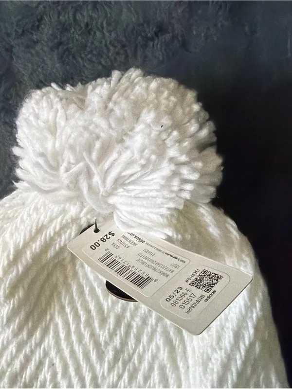 Adidas Women's Twilight 4 Ballie Hat. White Clear/Grey Logo. New with Tags - Image 5