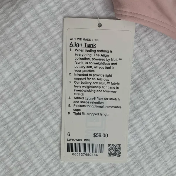 Lululemon Pink mist align tank - Image 4