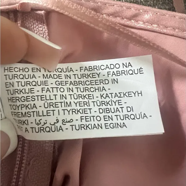 Zara Metallic Pink Halter Tank Top - Image 4