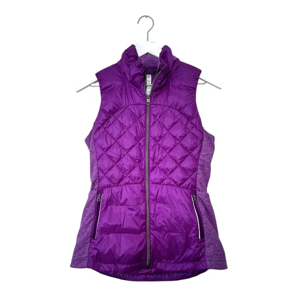 Lululemon Athletica Purple Down For A Run Vest Size 6 - Image 3