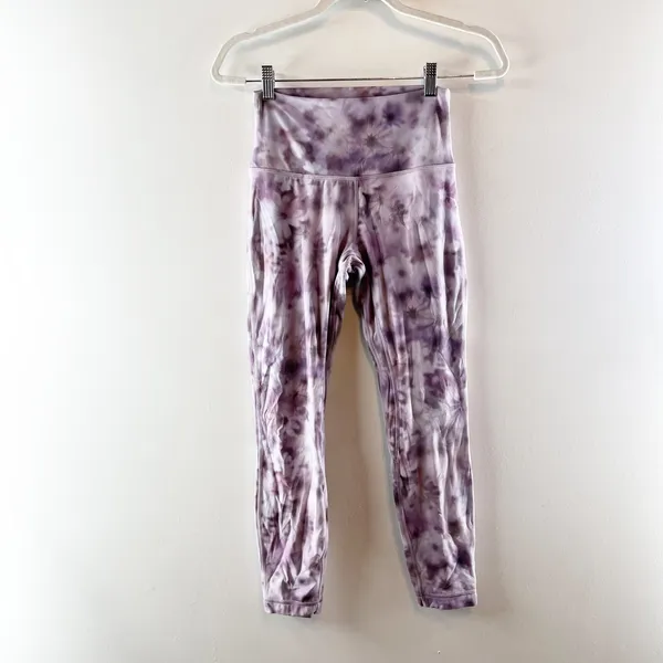 Lululemon Athletica Align High-Rise Legging Pants Meadow Haze Pink Multi 6 - Image 4