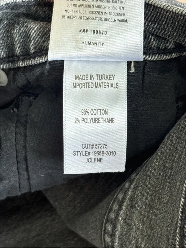 Citizens of Humanity Jolene Jeans 26 Gray Distressed Straight Leg Premium Denim - Image 12