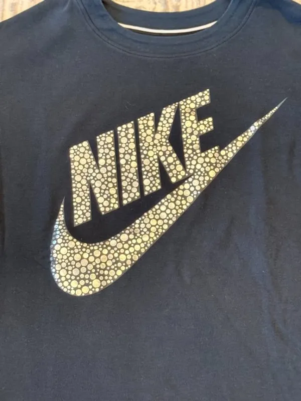 Nike women's small black/metallic silver thick sweatshirt MSRP $70 - Image 3