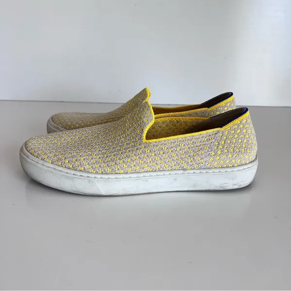 Rothy's‎ Shoes The Original Slip On Sneaker Sunshine Honeycomb Retired - Image 3