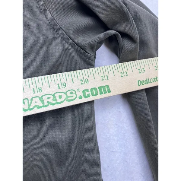 Levi Strauss‎ & Co Field Jacket Womens Medium Olive Green Cotton Utility Coat - Image 4