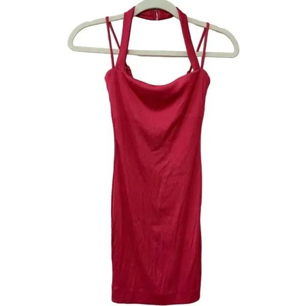 NBD by Revolve Women's Small Pink Xtina Ribbed Mini Dress v6x - Image 4