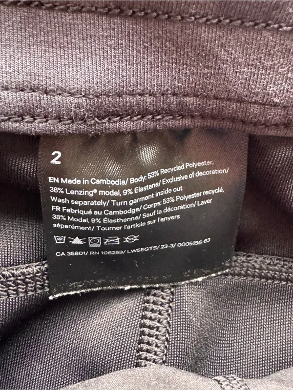 Lululemon Softstreme High-Rise Pants Size 2 Gray Straight Leg 31.5” - Image 2