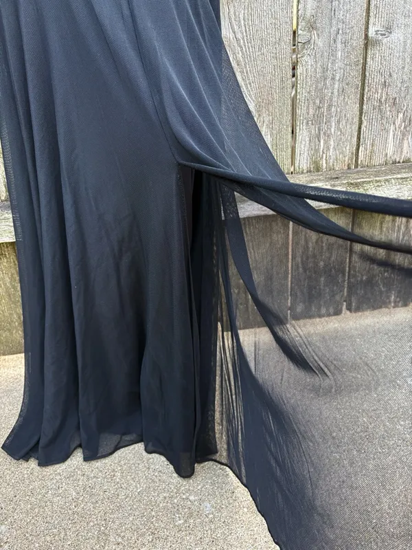 EUC Betsy & Adam Black Sweetheart Mermaid Maxi Dress Size 0 - Image 6