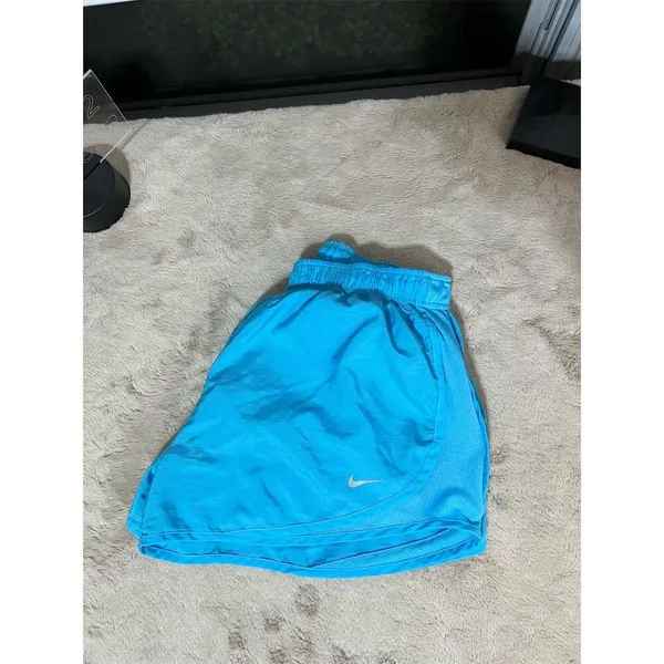 Nike Women's Dri-FIT Tempo Running Shorts Blue Size L Athletic - Image 8