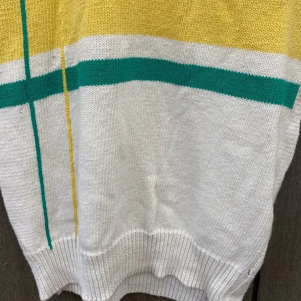 Vintage Credentials Sweater‎ Vest Yellow Size L - Image 2