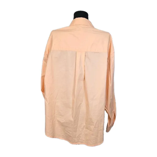 Pistola Womens Sloane Oversized Button Down Hi-Low Long Sleeve Top Orange Sz S - Image 15