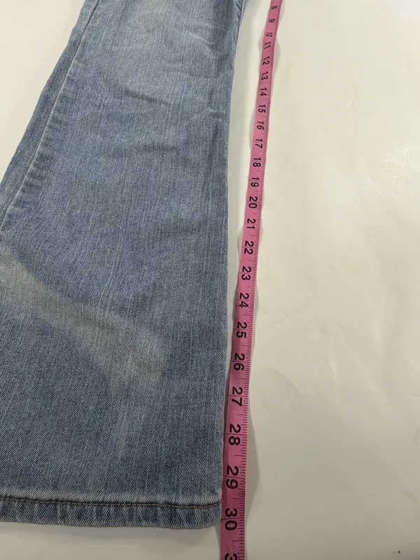 Levis 515 Bootcut Jeans Y2K Light Wash Mid Rise‎ Stretch Denim Blue Womens 12 - Image 6