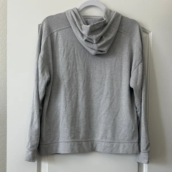 Florence & Fred Light Gray Hooded Pullover Sweatshirt - Image 4
