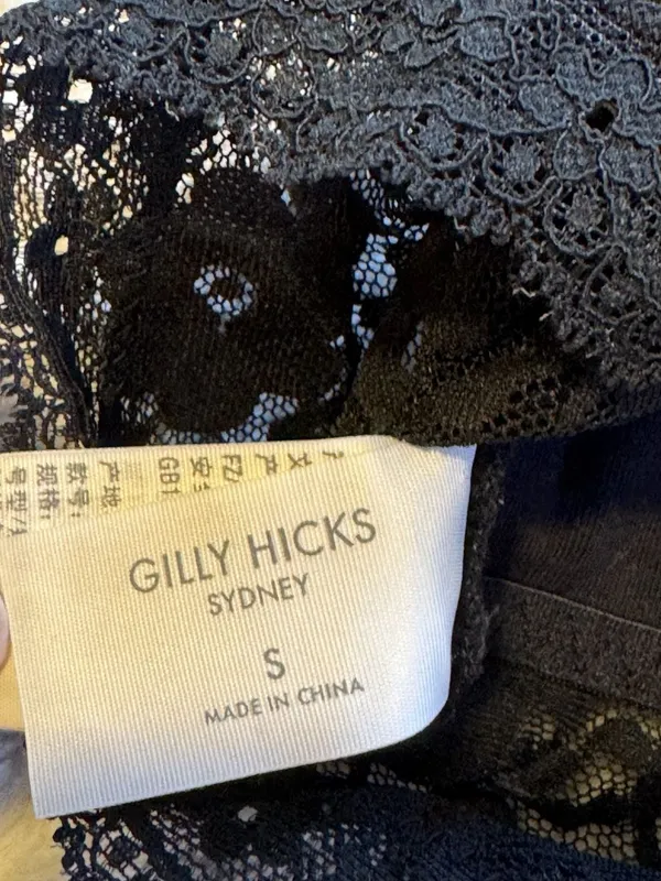 Gilly Hicks Sydney Black Lace Bralette Size Small - Image 3