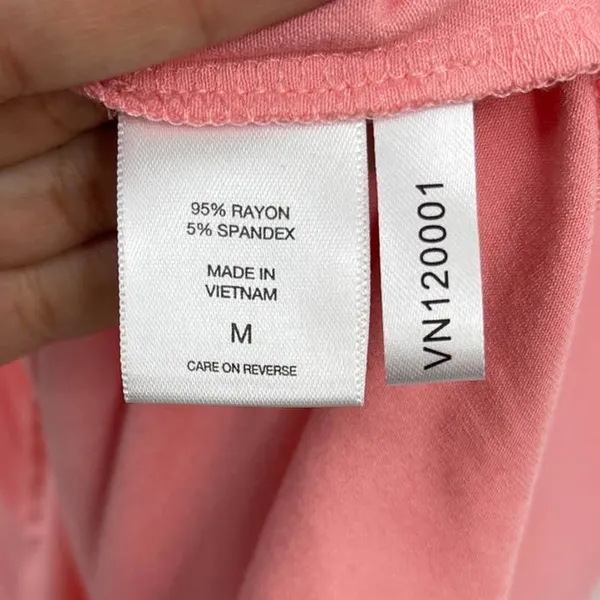 New York & Company Stretch Womens Pink Flowy Dress Cap Sleeves NEW Medium - Image 7