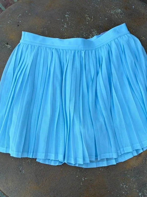 NWT Calia court collection light blue pleated mini skirt sz M #preppy #tennis - Image 4