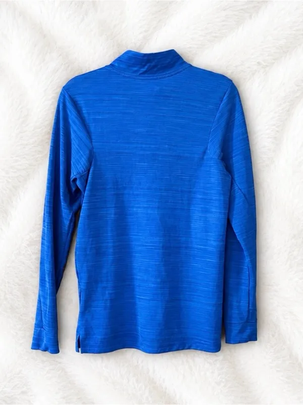 Nike Royal Blue Quarter-Zip Performance Pullover| Size Small - Image 2