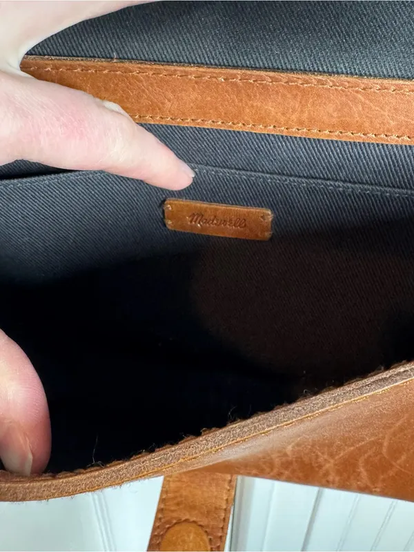 Madewell Transport Flap Shoulder crossbody‎ Bag in English saddle brown - Image 8