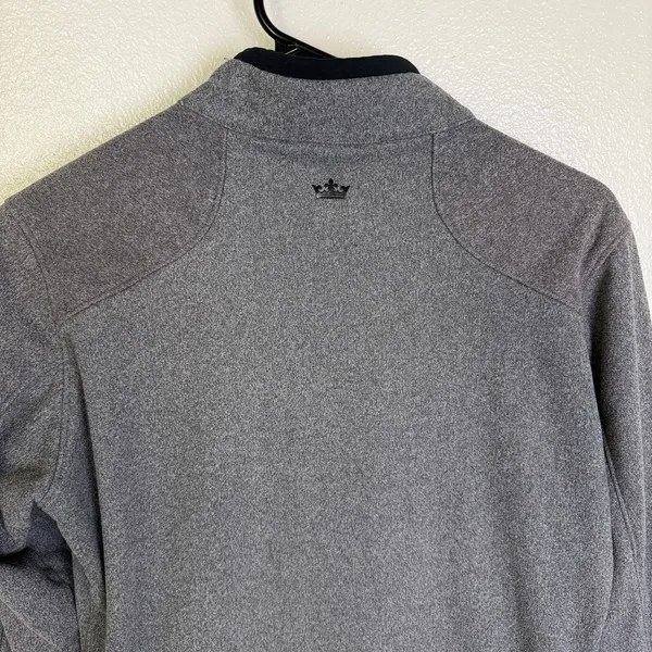 Peter Millar Warmth Jacket Womens Medium Gray Full Zip Fleece Golf Sanctuary - Image 8